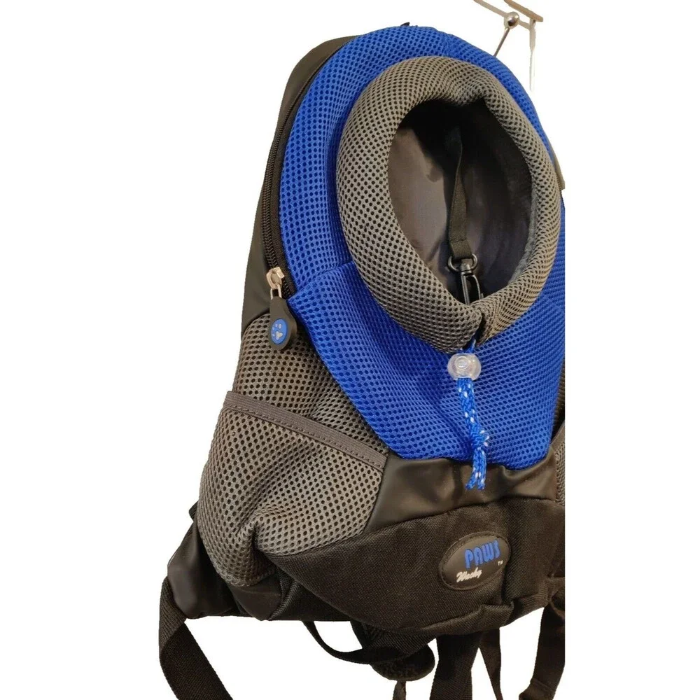Wacky Paws Sporty Backpack Pet Carrier Small Dog Cat Travel Bag Hiking Mesh